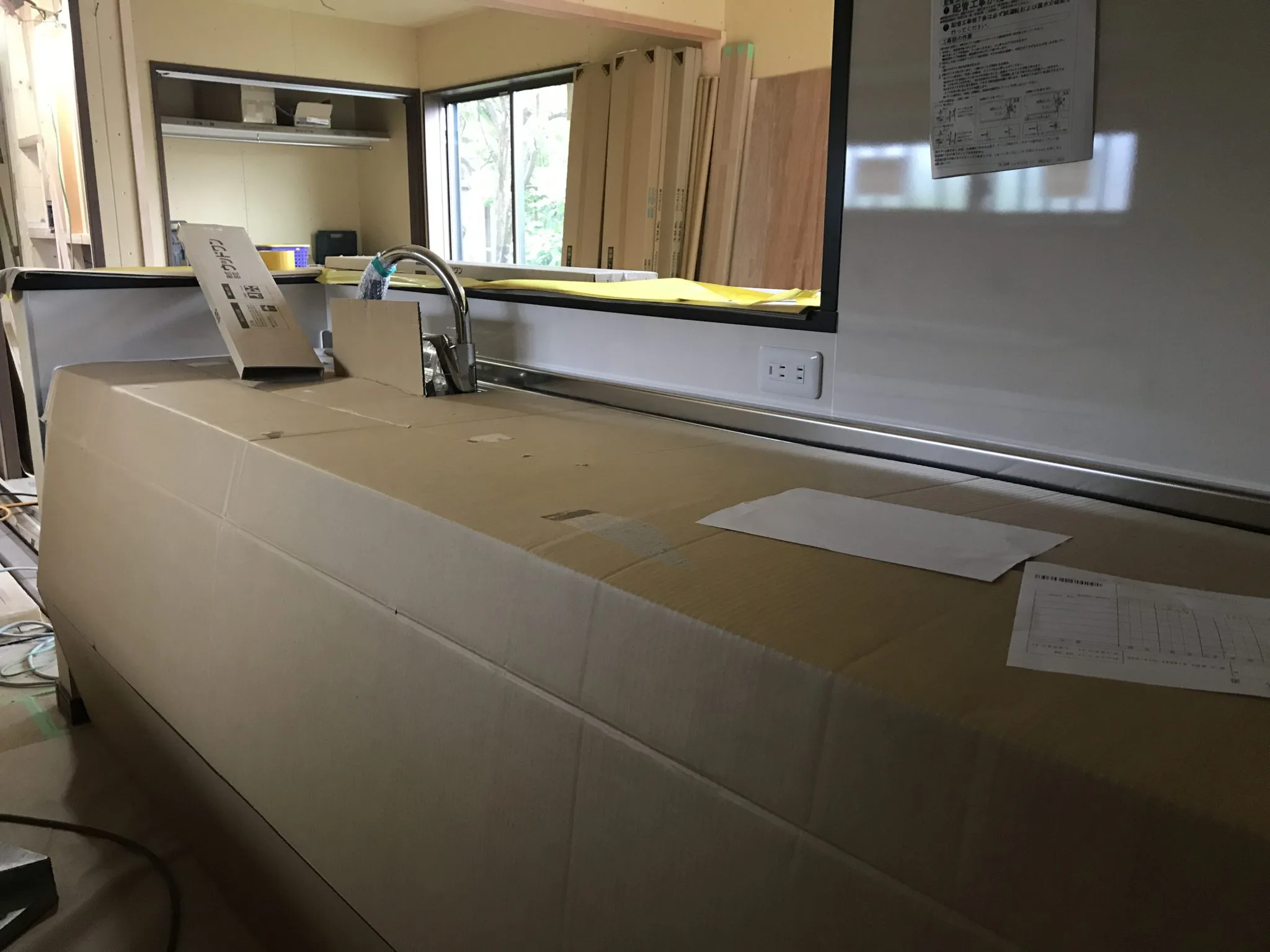 大工工事終盤・足場解体・ｷｯﾁﾝ等設備