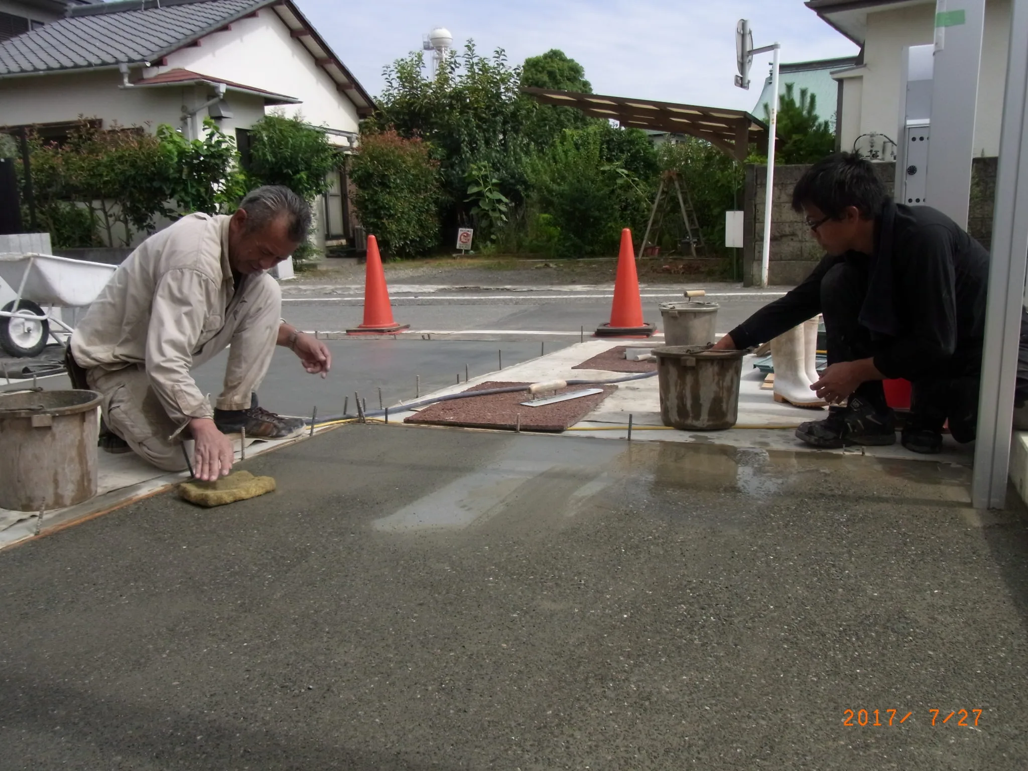 外構工事　ほぼ完了です。