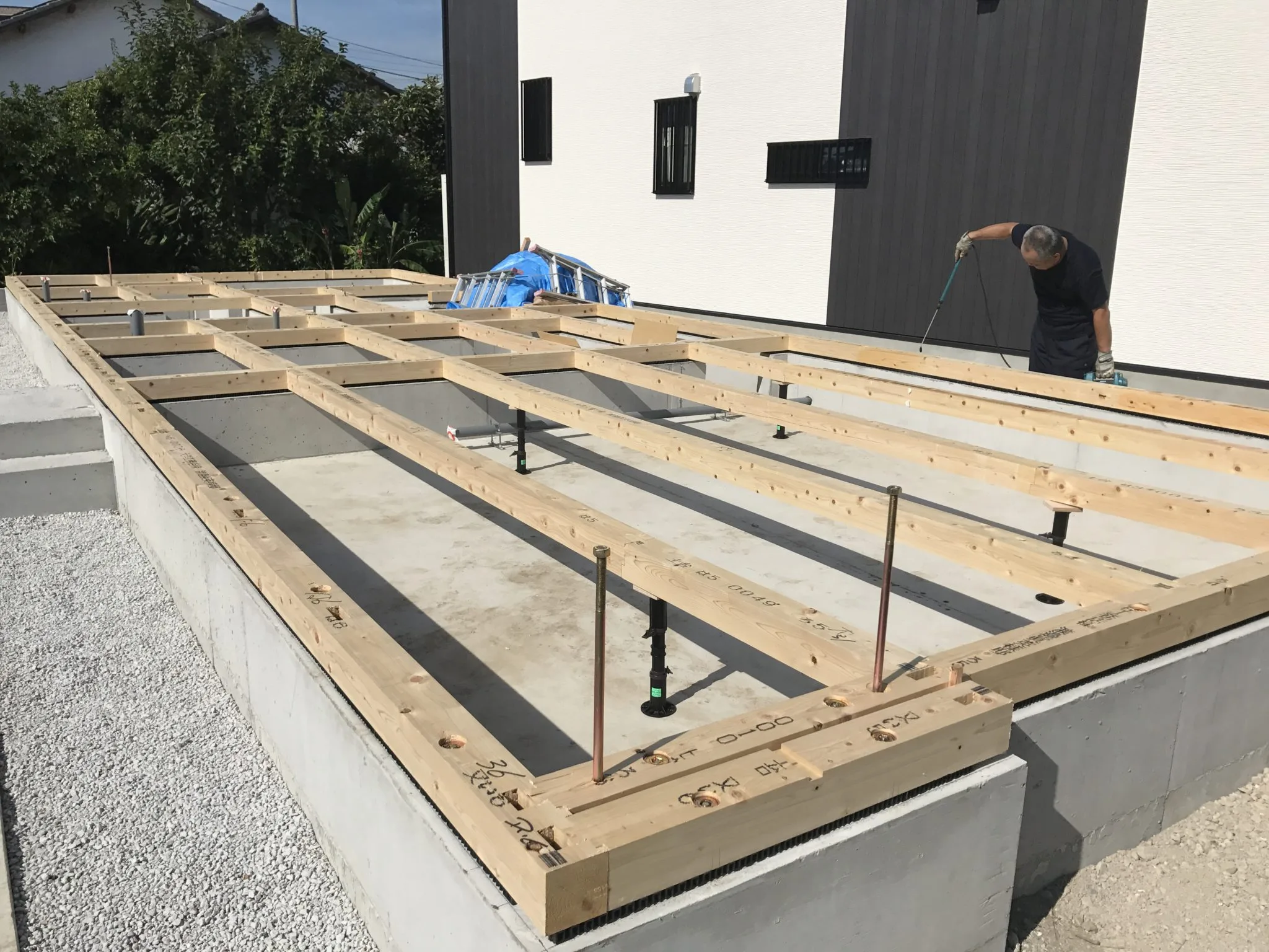 長泉町Ｗ様邸土台施工・防蟻処理