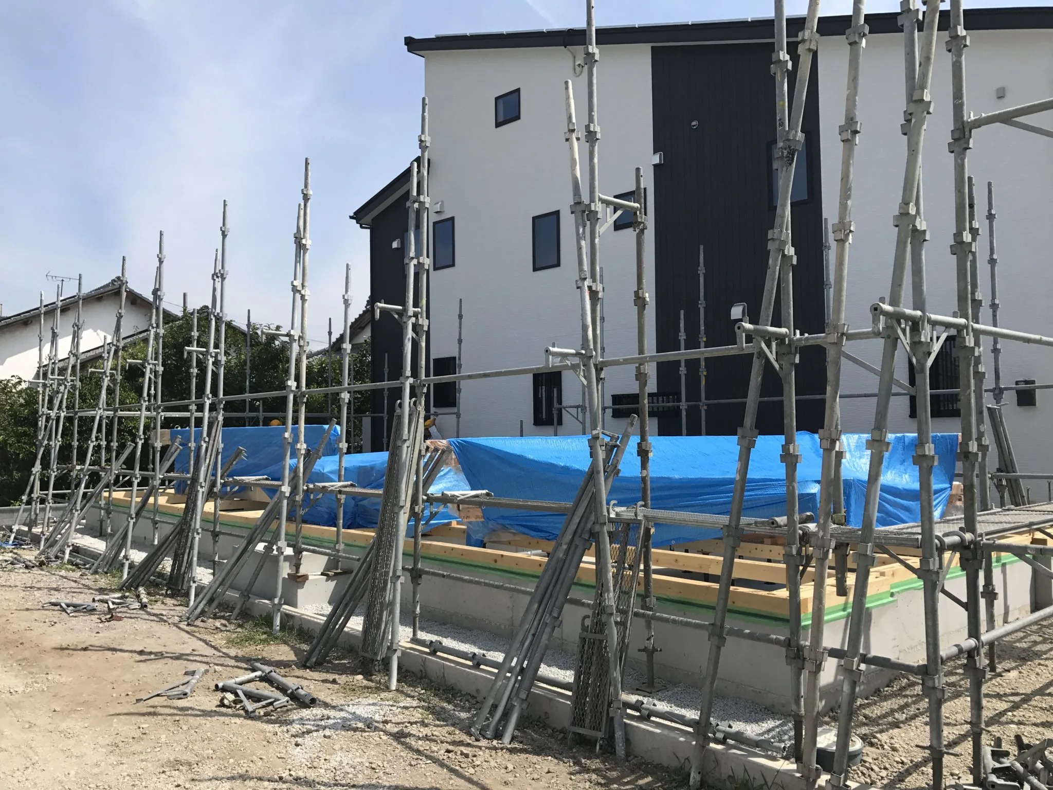 長泉町Ｗ様邸足場施工