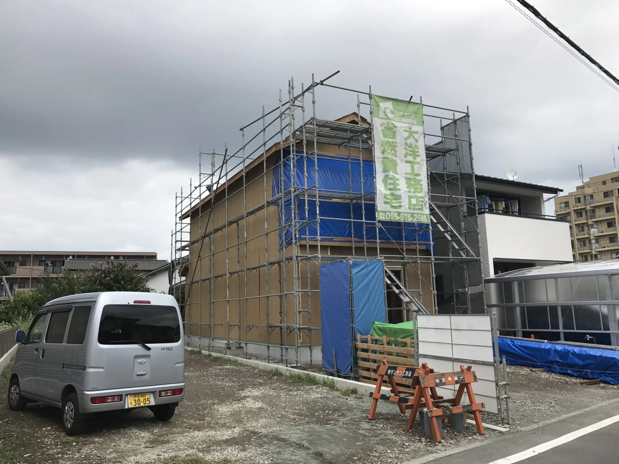 長泉町W様邸構造用パネル施工