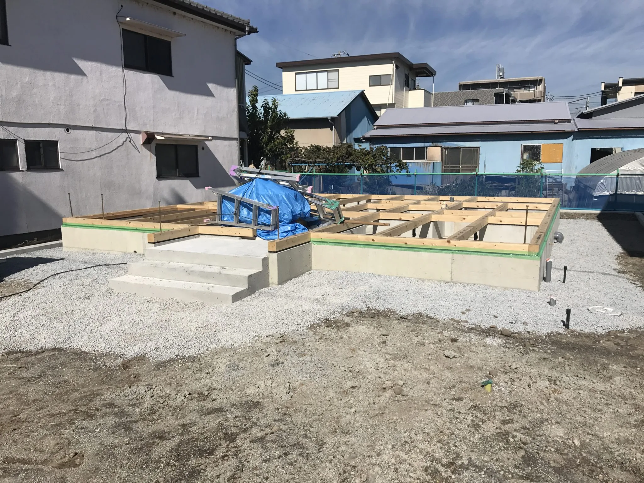 沼津市Ｎ様邸基礎工事完了・土台施工