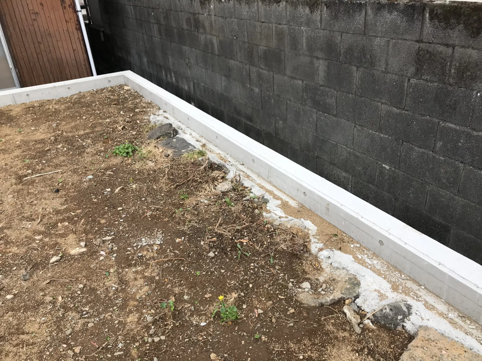 三島市Ｍ様邸擁壁工事②完了