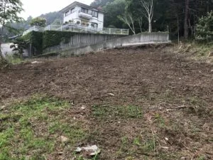 沼津市G様邸除草剤散布