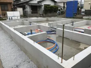 函南町Ｋ様邸基礎工事中