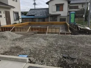 裾野市M様邸　基礎工事中