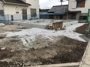 裾野市M様邸　基礎工事中