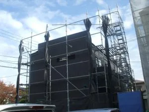 函南町Ｋ様邸　外壁工事カッコイイブラックスタイル