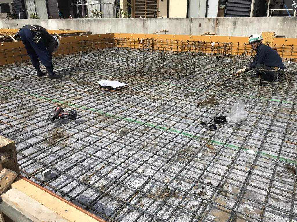 長泉町K様邸　鉄筋施工