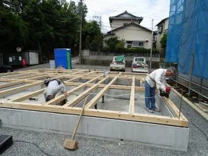 長泉町M様邸　土台設置