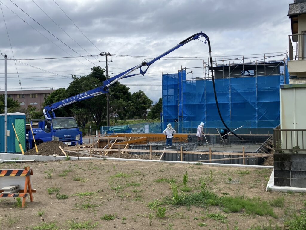戸建住宅建築中